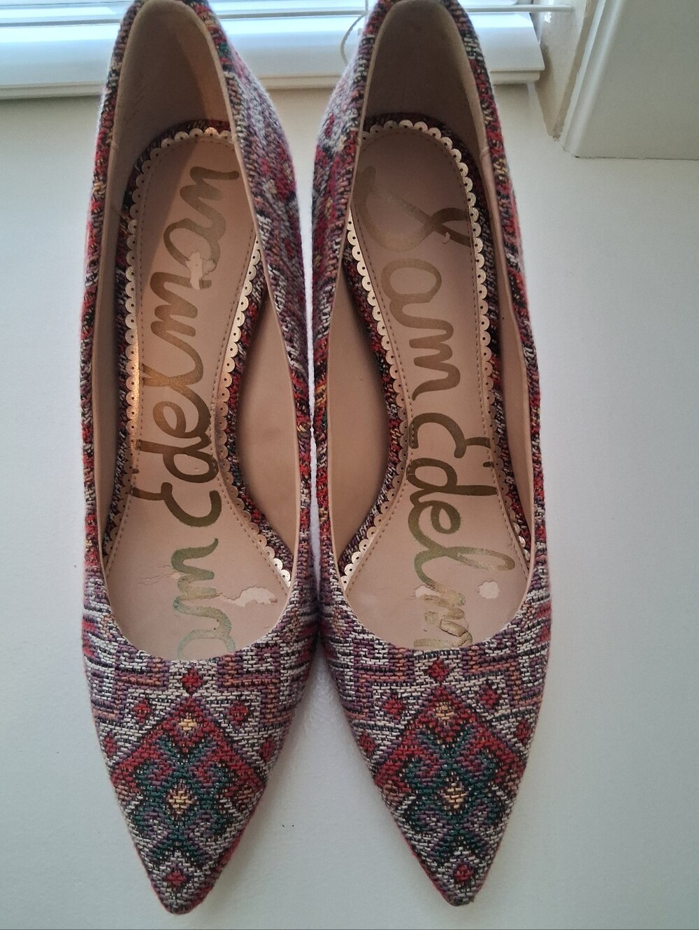 Sam Edelman Multicolor Patterned Pointed-Toe Pumps - Multicolor